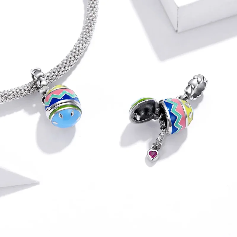 (immagine per) Charm Pendente tipo Pandora Uova fortunate - SCC1753 - Visualizza 4