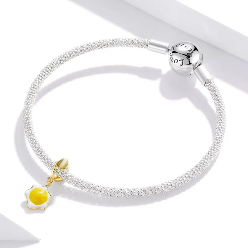 (immagine per) Charm Pendente tipo Pandora Uova in camicia - BSC350 - Visualizza 2