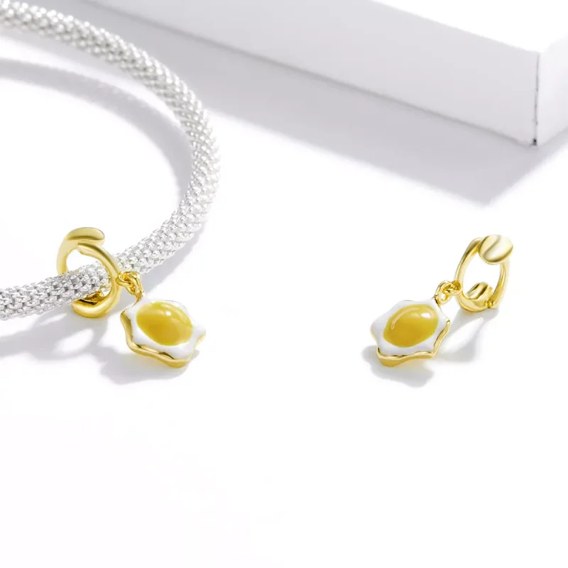 (immagine per) Charm Pendente tipo Pandora Uova in camicia - BSC350 - Visualizza 3