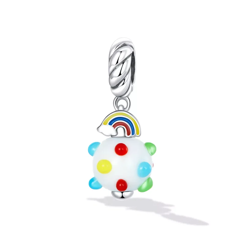 (immagine per) Charm Pendente tipo Pandora Vetro Arcobaleno - SCC2225 - Visualizza 2