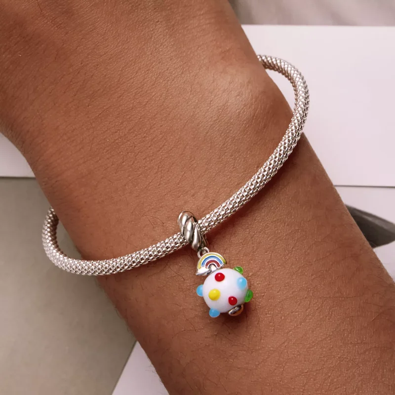 (immagine per) Charm Pendente tipo Pandora Vetro Arcobaleno - SCC2225 - Visualizza 6
