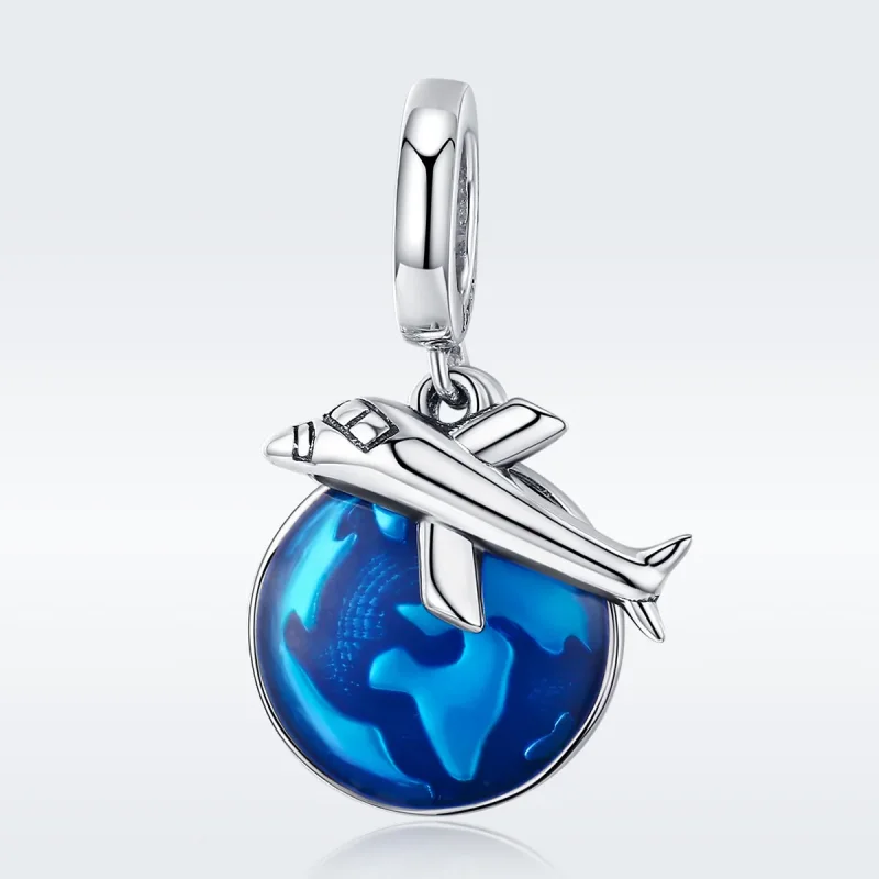 (immagine per) Charm Pendente tipo Pandora Viaggiare in tutto il mondo - SCC664 - Visualizza 2