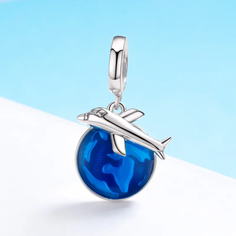 (immagine per) Charm Pendente tipo Pandora Viaggiare in tutto il mondo - SCC664 - Visualizza 3