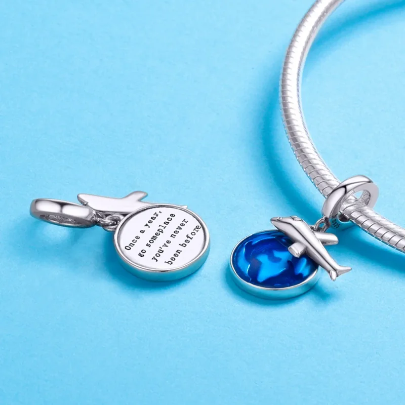 (immagine per) Charm Pendente tipo Pandora Viaggiare in tutto il mondo - SCC664 - Visualizza 4