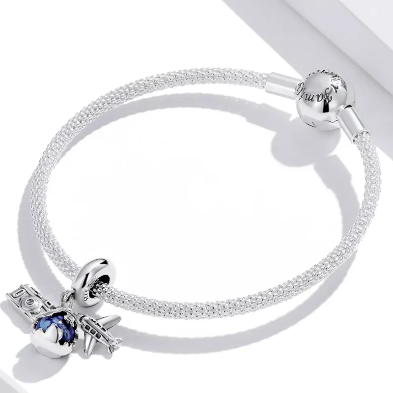 (immagine per) Charm Pendente tipo Pandora Viaggio nel mondo - Mini fotocamera - SCC2027 - Visualizza 3