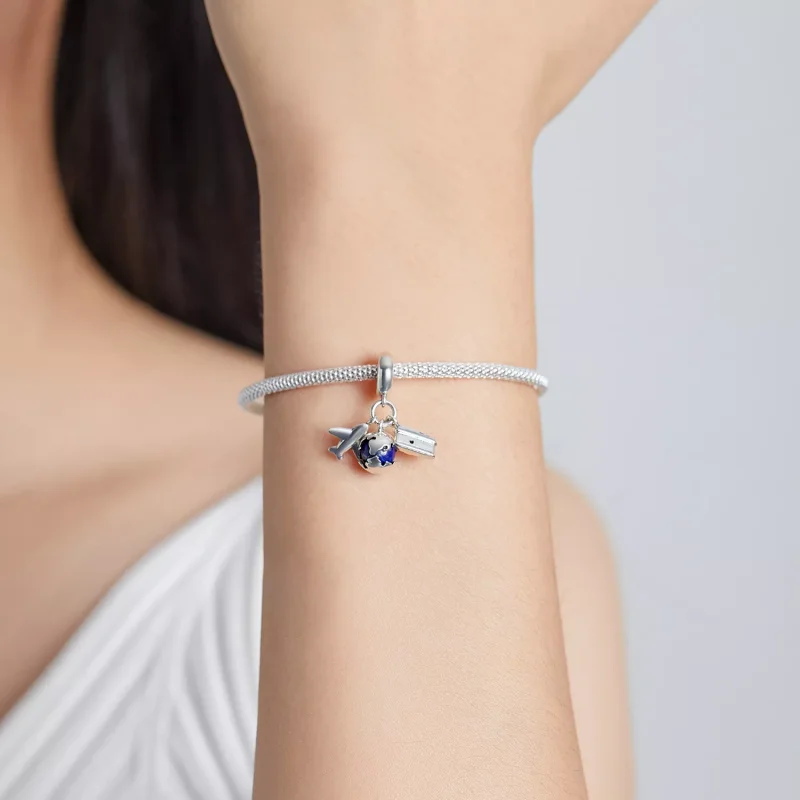 (immagine per) Charm Pendente tipo Pandora Viaggio nel mondo - Mini fotocamera - SCC2027 - Visualizza 5