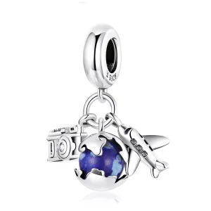 (immagine per) Charm Pendente tipo Pandora Viaggio nel mondo - Mini fotocamera - SCC2027