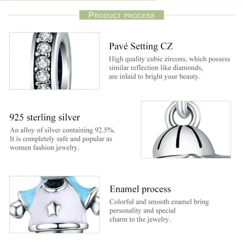 (immagine per) Charm Pendente tipo Pandora Vita Perfetta Piccolo Neonato - SCC544 - Visualizza 7