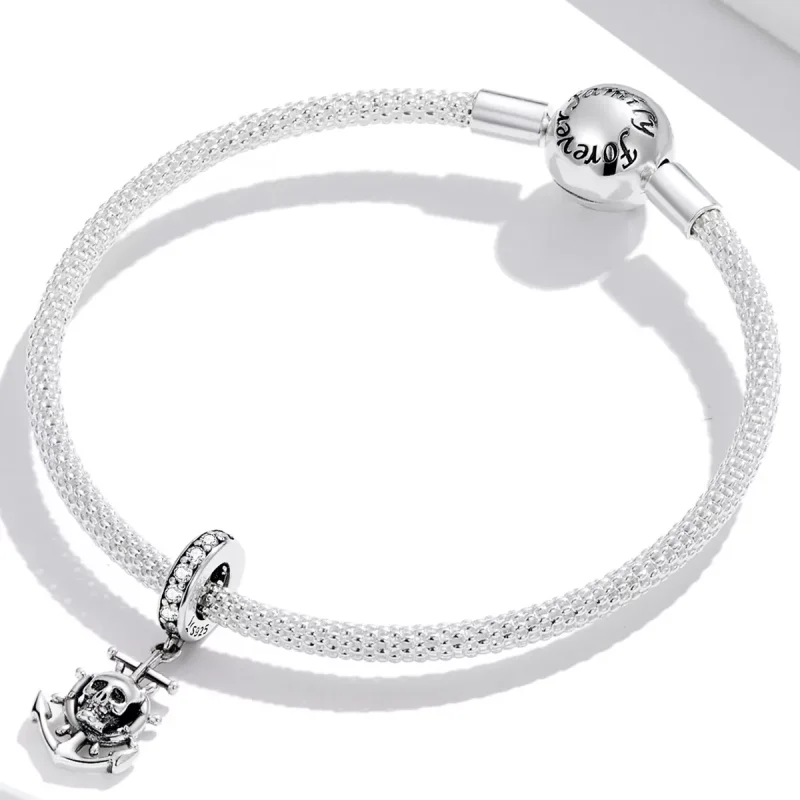 (immagine per) Charm Pendente tipo Pandora World Travel - Nave pirata scheletro - SCC2030 - Visualizza 3