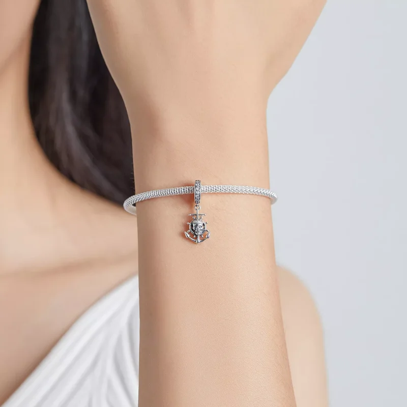 (immagine per) Charm Pendente tipo Pandora World Travel - Nave pirata scheletro - SCC2030 - Visualizza 5