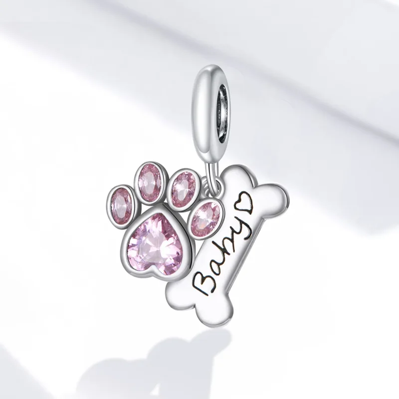(immagine per) Charm Pendente tipo Pandora Zampa di cane carina - SCC1680 - Visualizza 2