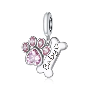 (immagine per) Charm Pendente tipo Pandora Zampa di cane carina - SCC1680