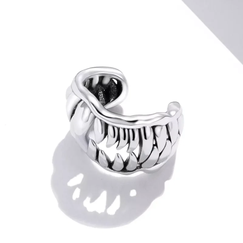 (immagine per) Orecchio Clip tipo Pandora Dente di Bestia - SCE1203 - Visualizza 3