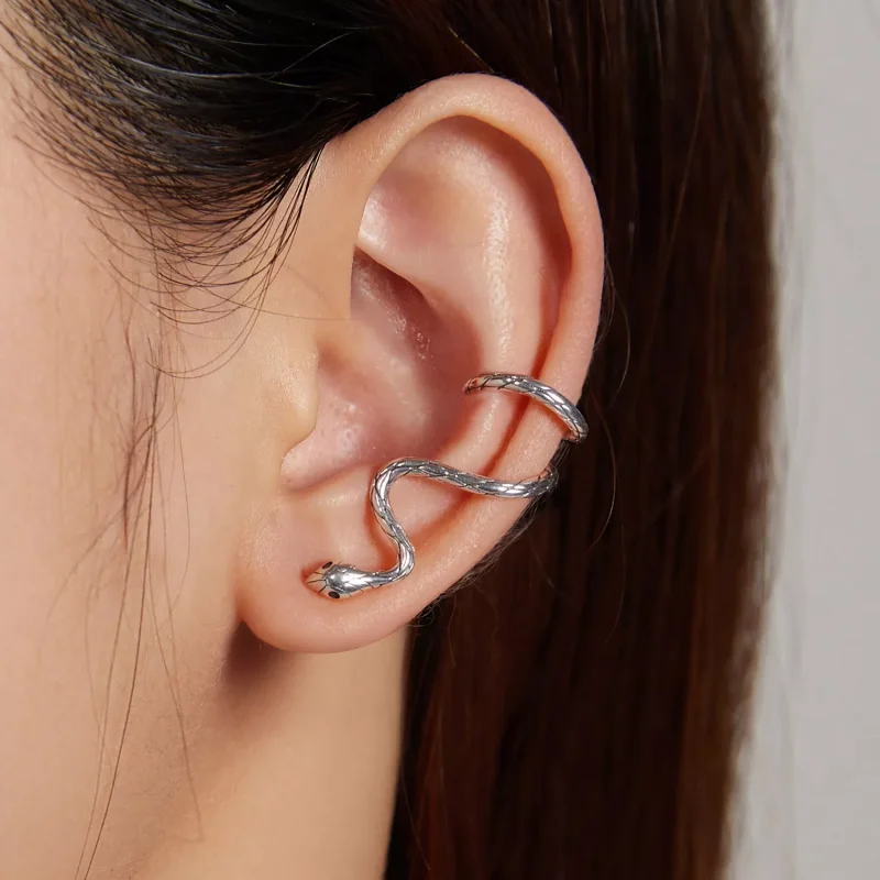 (immagine per) Orecchio Clip tipo Pandora Serpente mistico - BSE510 - Visualizza 6