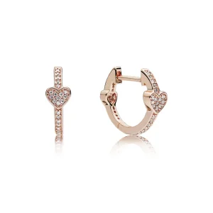 Orecchini A Cerchio Cuori Seducenti Pandora (immagine per) Orecchini A Cerchio Cuori Seducenti Pandora
