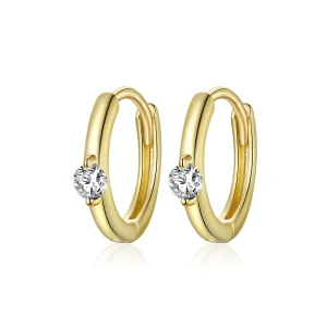 (immagine per) Orecchini a Cerchio tipo Pandora Diamante splendente - SCE1050-B