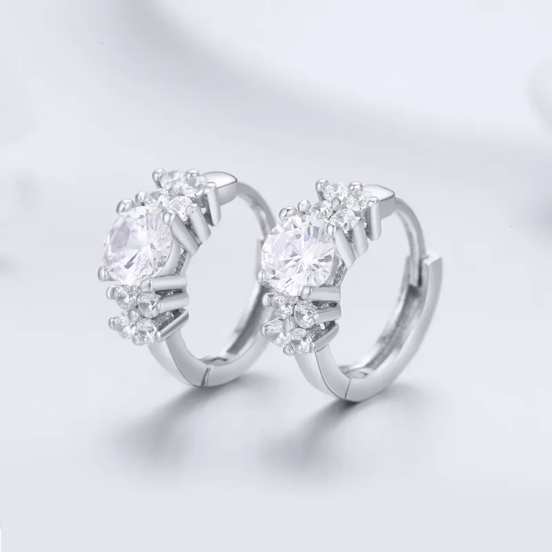 (immagine per) Orecchini a Cerchio tipo Pandora Splendore romantico - SCE485 - Visualizza 2