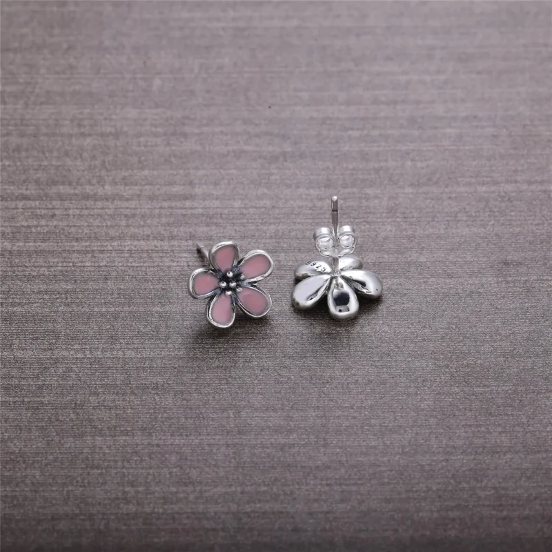 (immagine per) Orecchini a lobo con fiori di ciliegio rosa - Pandora IT | PANDOR - Visualizza 3