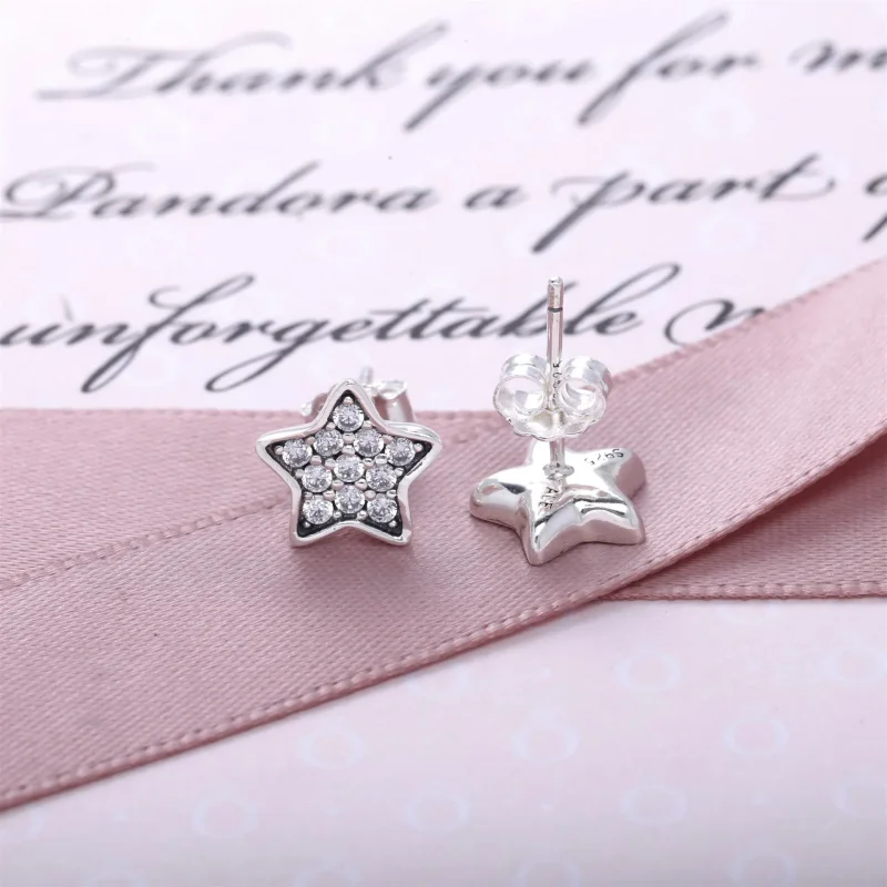 (immagine per) Orecchini a lobo con stella in pavé - 290546CZ - Orecchini | PANDORA - Visualizza 2