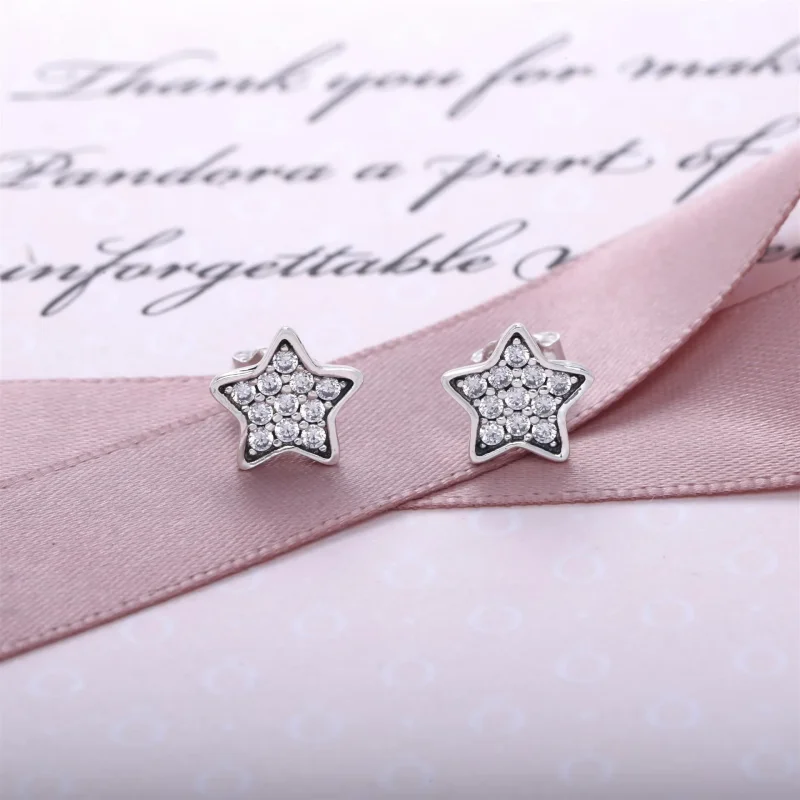 (immagine per) Orecchini a lobo con stella in pavé - 290546CZ - Orecchini | PANDORA - Visualizza 3