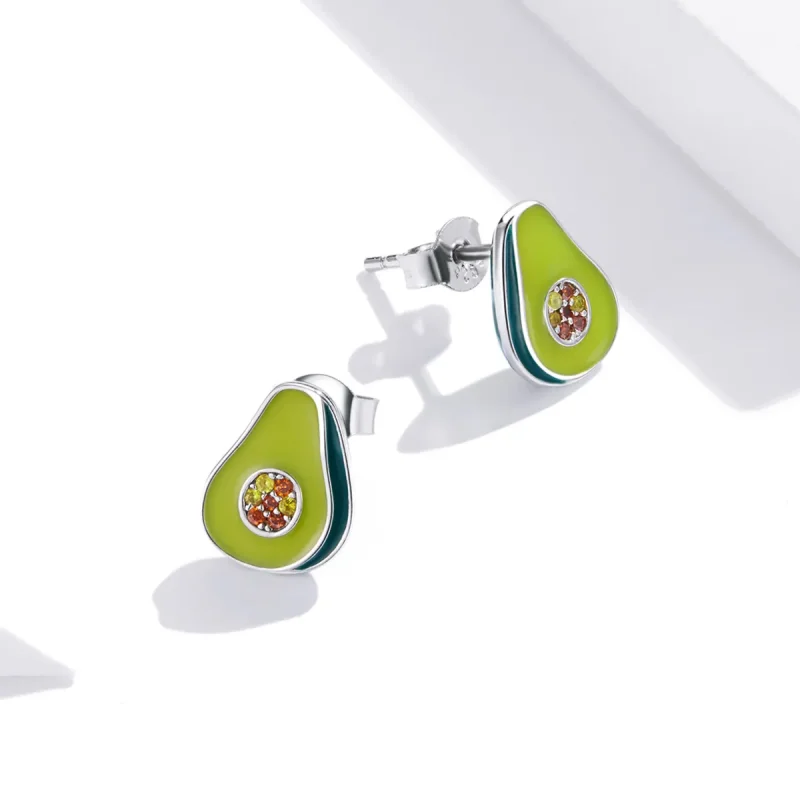 (immagine per) Orecchini a Lobo tipo Pandora Avocado - SCE1015 - Visualizza 2