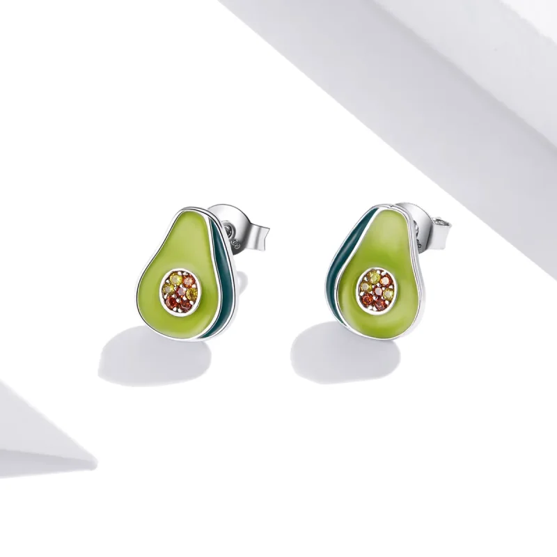 (immagine per) Orecchini a Lobo tipo Pandora Avocado - SCE1015 - Visualizza 3