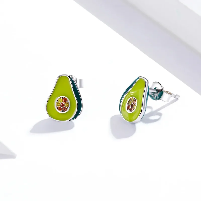(immagine per) Orecchini a Lobo tipo Pandora Avocado - SCE1015 - Visualizza 4
