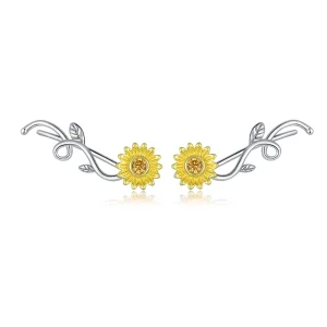 (immagine per) Orecchini a Lobo tipo Pandora Bicolore Daisy fresca - BSE394