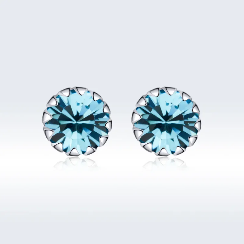 (immagine per) Orecchini a Lobo tipo Pandora Birthstone dicembre - SCE862-12 - Visualizza 3