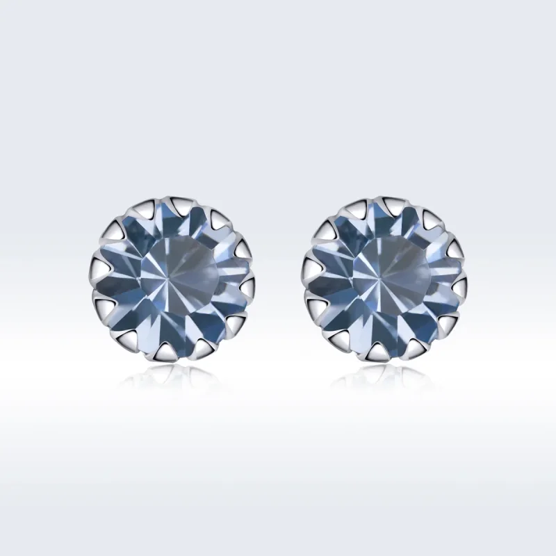 (immagine per) Orecchini a Lobo tipo Pandora Birthstone marzo - SCE862-3 - Visualizza 3