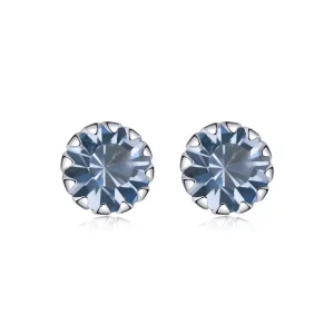 (immagine per) Orecchini a Lobo tipo Pandora Birthstone marzo - SCE862-3