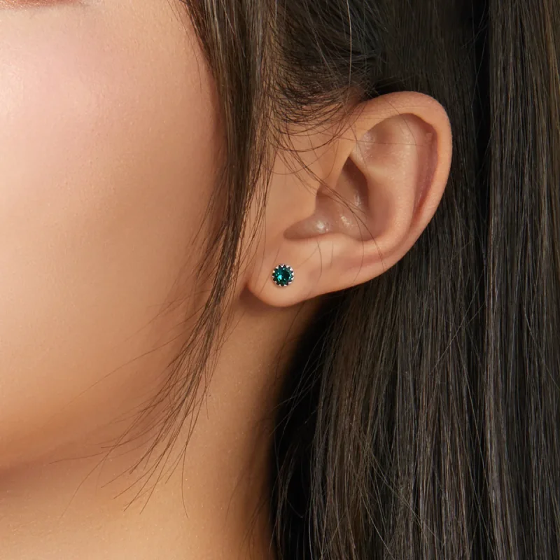 (immagine per) Orecchini a Lobo tipo Pandora BirthstoneMay - SCE862-5 - Visualizza 3