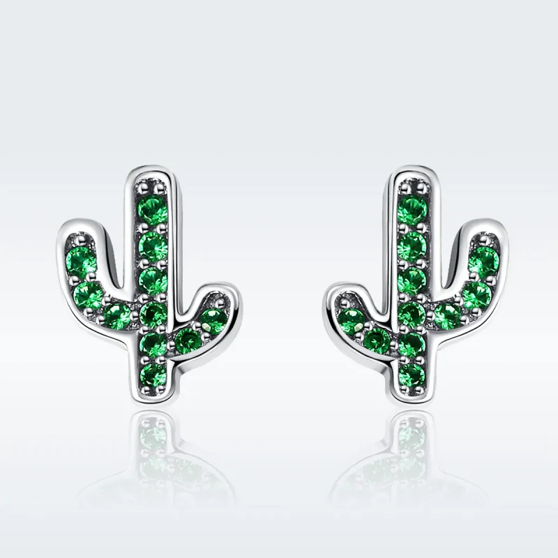 (immagine per) Orecchini a Lobo tipo Pandora Cactus fresco - SCE097 - Visualizza 2