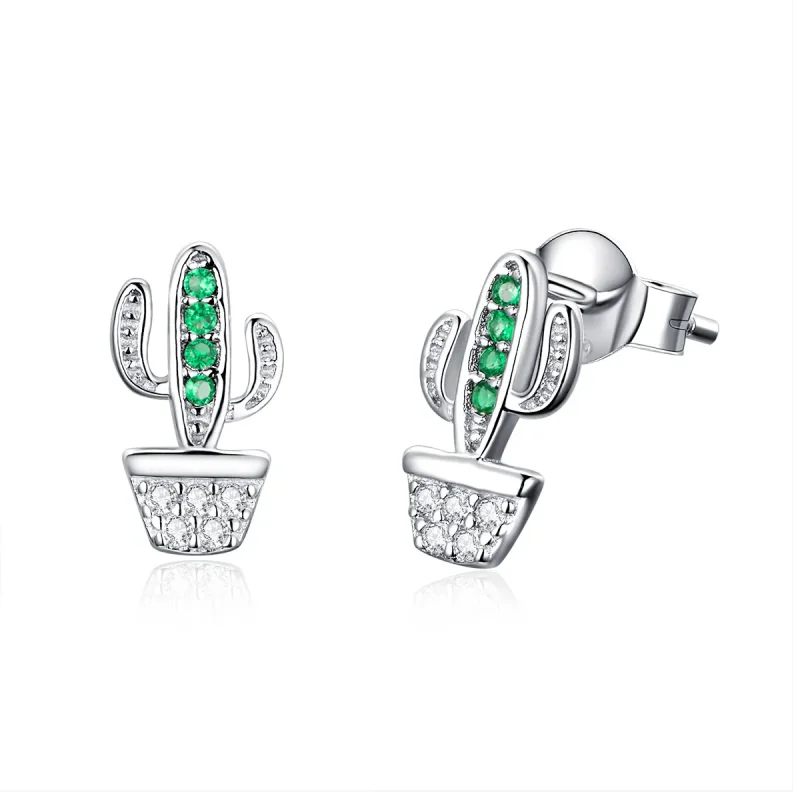 (immagine per) Orecchini a Lobo tipo Pandora Cactus - SCE522