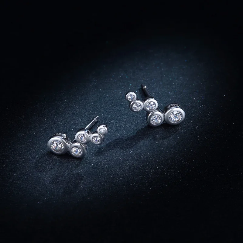 (immagine per) Orecchini a Lobo tipo Pandora Eleganza splendente - BSE235 - Visualizza 8