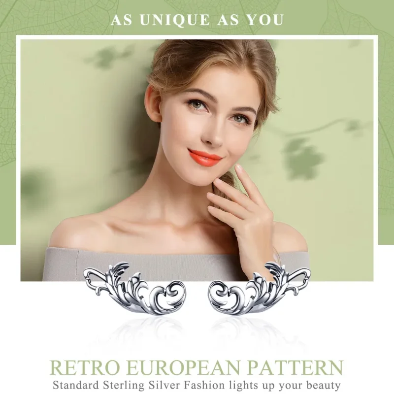 (immagine per) Orecchini a Lobo tipo Pandora Fiore europeo retrò - SCE580 - Visualizza 2