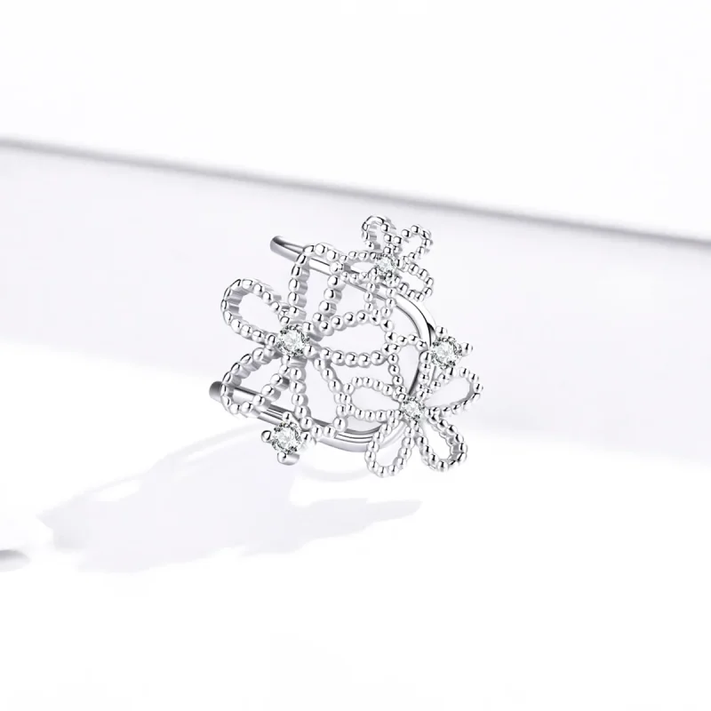(immagine per) Orecchini a Lobo tipo Pandora Fiori splendenti - SCE921 - Visualizza 2