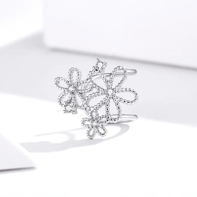 (immagine per) Orecchini a Lobo tipo Pandora Fiori splendenti - SCE921 - Visualizza 4