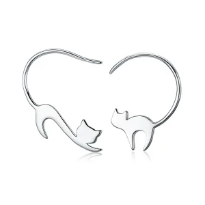 (immagine per) Orecchini a Lobo tipo Pandora Gattino cattivo - SCE073