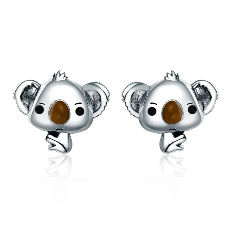 (immagine per) Orecchini a Lobo tipo Pandora Koala carino - SCE381