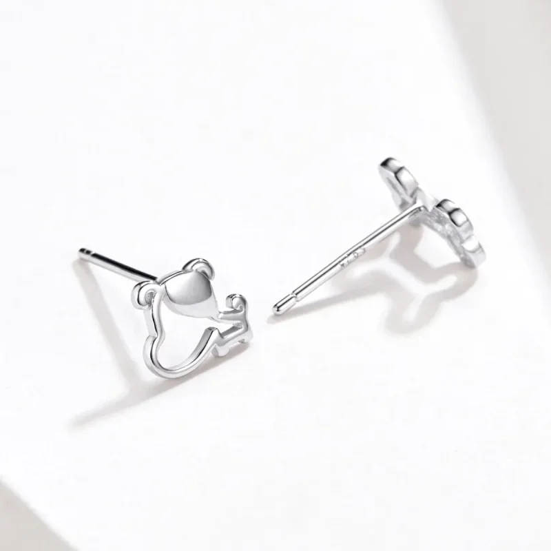 (immagine per) Orecchini a Lobo tipo Pandora Openwork Zampa - SCE649 - Visualizza 3