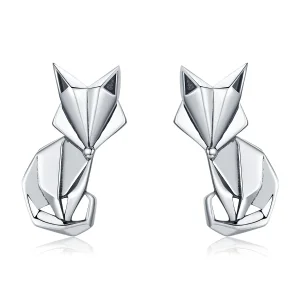 (immagine per) Orecchini a Lobo tipo Pandora Origami Volpe - SCE526