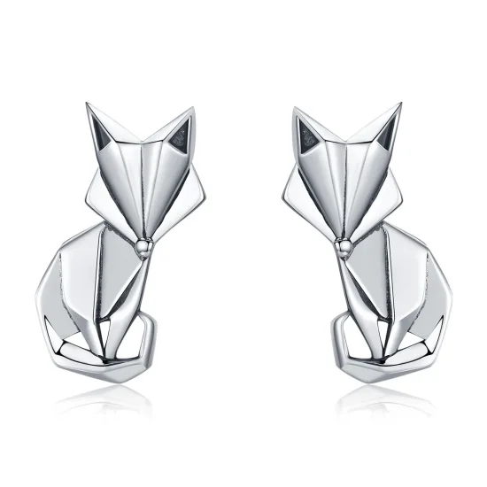 (immagine per) Orecchini a Lobo tipo Pandora Origami Volpe - SCE526