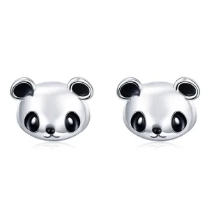 (immagine per) Orecchini a Lobo tipo Pandora Panda carino - SCE386