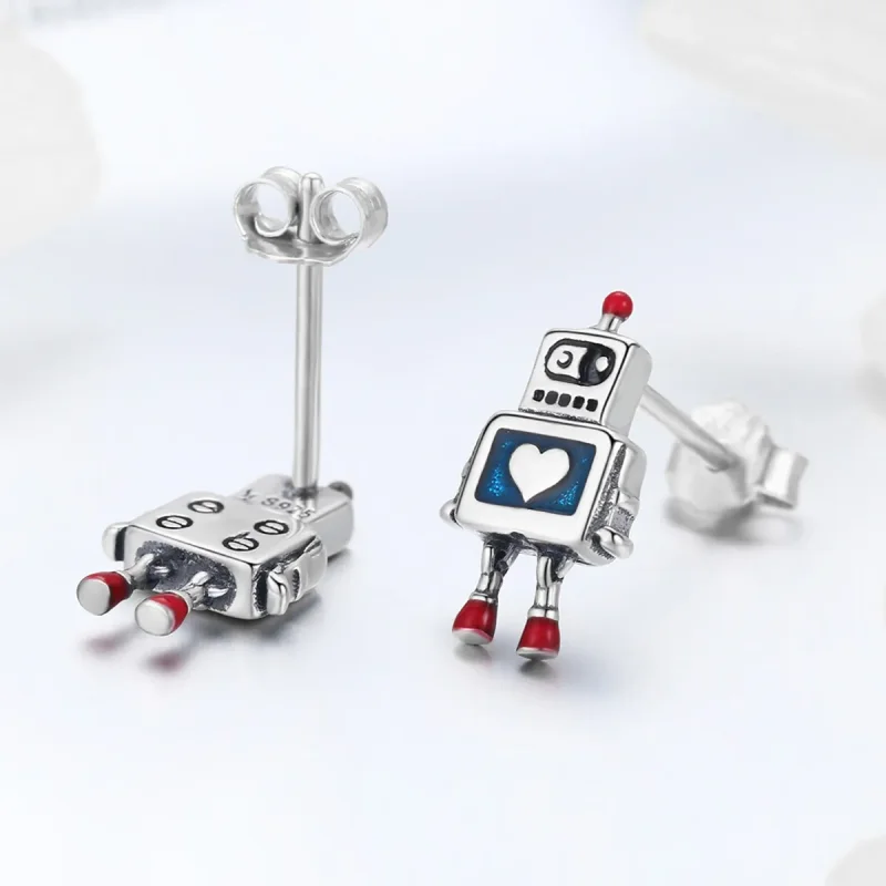 (immagine per) Orecchini a Lobo tipo Pandora Robot - SCE477 - Visualizza 3