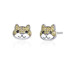 (immagine per) Orecchini a Lobo tipo Pandora Shiba Inu - SCE769