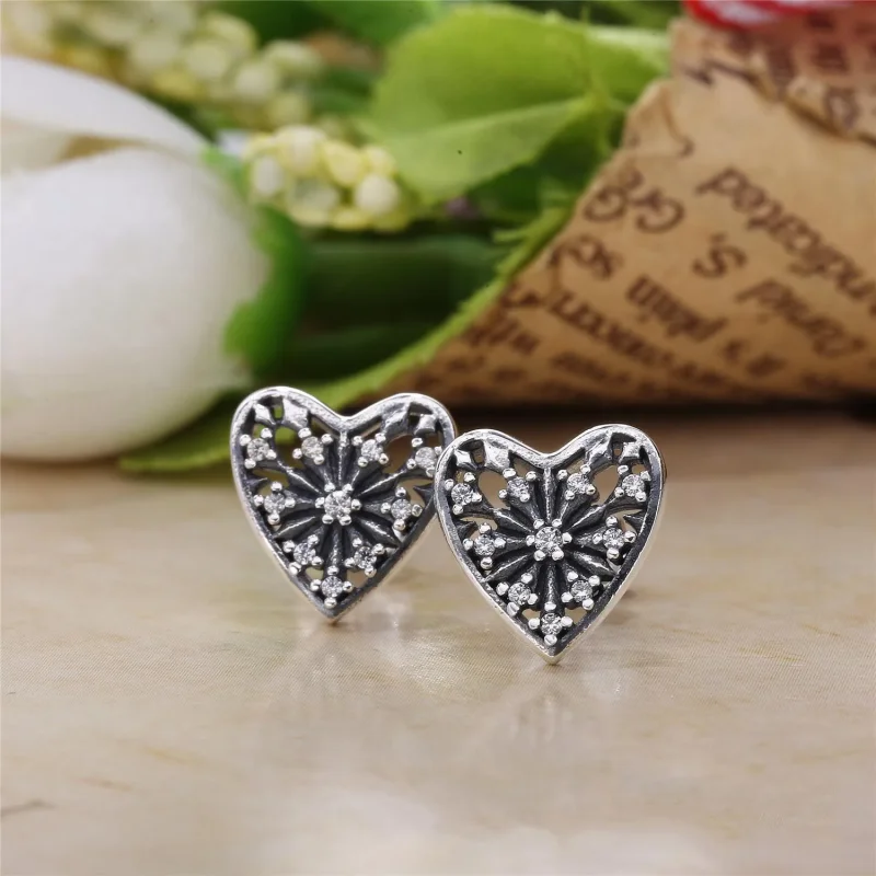 (immagine per) Orecchini Cuore d'Inverno - Pandora IT - Visualizza 3