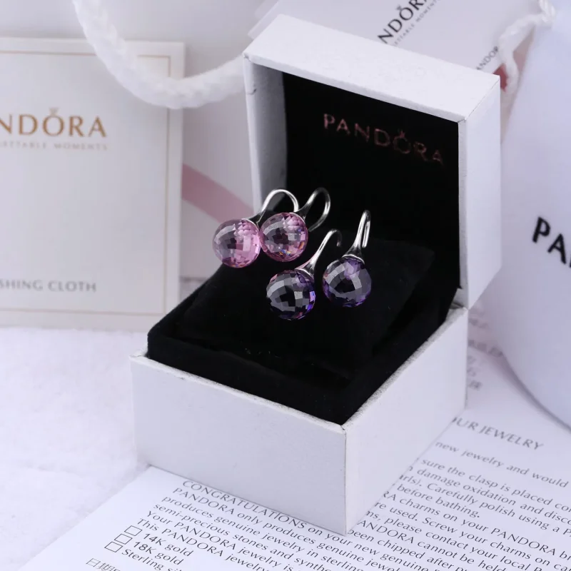 (immagine per) Orecchini pendenti con goccia di zirconia cubica rosa - 290552PCZ - Orecchini | - Visualizza 2