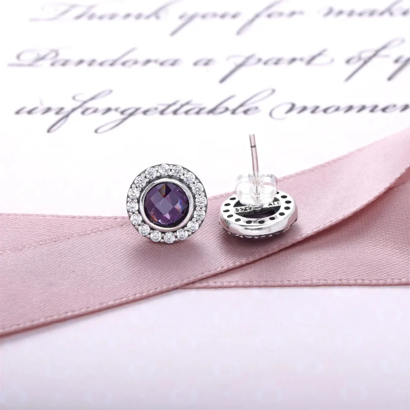 (immagine per) Orecchini a lobo con zirconia cubica rosa - Pandora IT | PANDORA - Visualizza 2