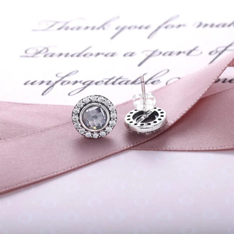 (immagine per) Orecchini a lobo con zirconia cubica rosa - Pandora IT | PANDORA - Visualizza 5
